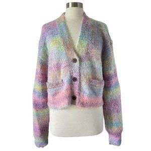 RE/DONE Space Dye Crop Cardigan